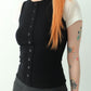 Kayla Button Sleeveless (black)