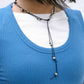 Steel Ball Tied Necklace