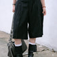 Striped Bermuda Slack (black)