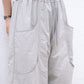 Curved Pocket Nylon Pants (brown)