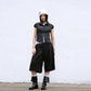 Striped Bermuda Slack (black)