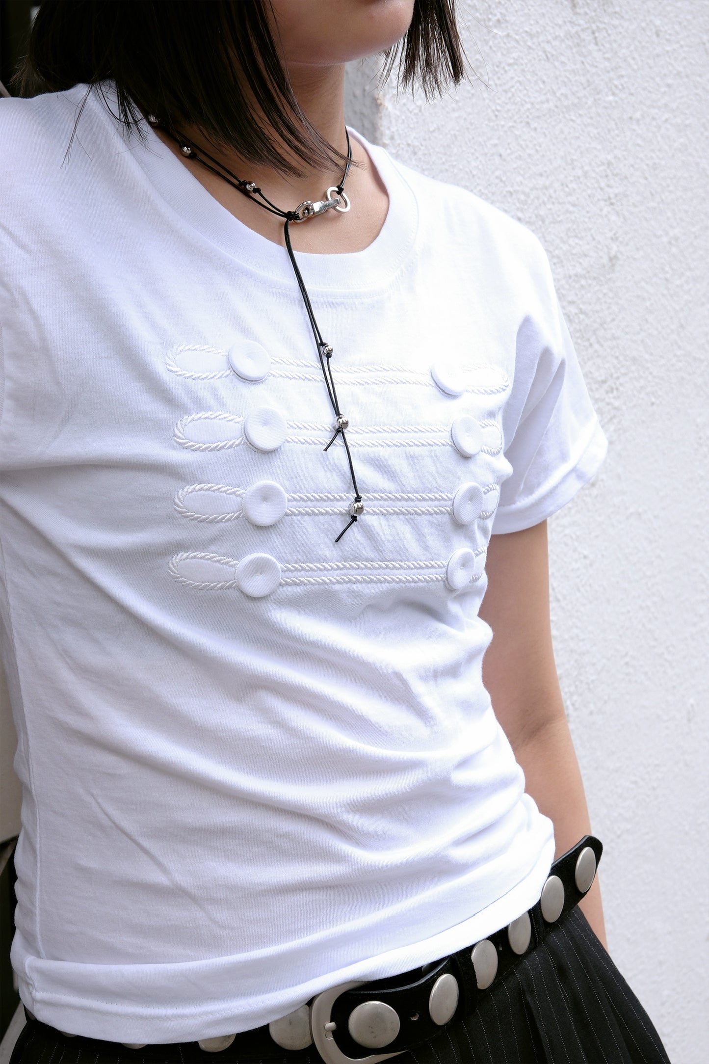 Steel Ball Tied Necklace