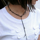 Steel Ball Tied Necklace