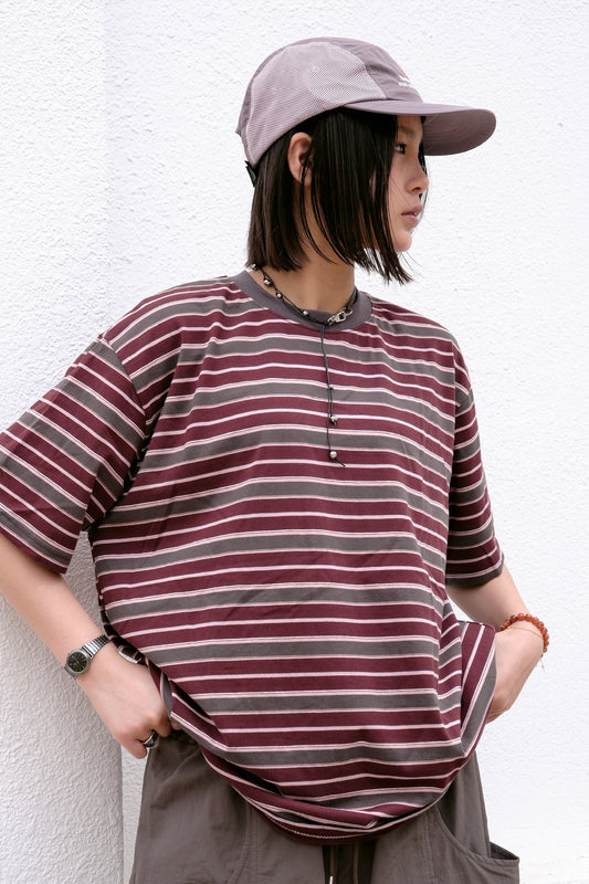 Molly Stripe Tee (purple)