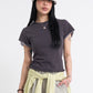 Sleeves Layered Tee (khaki)