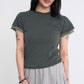 Sleeves Layered Tee (khaki)