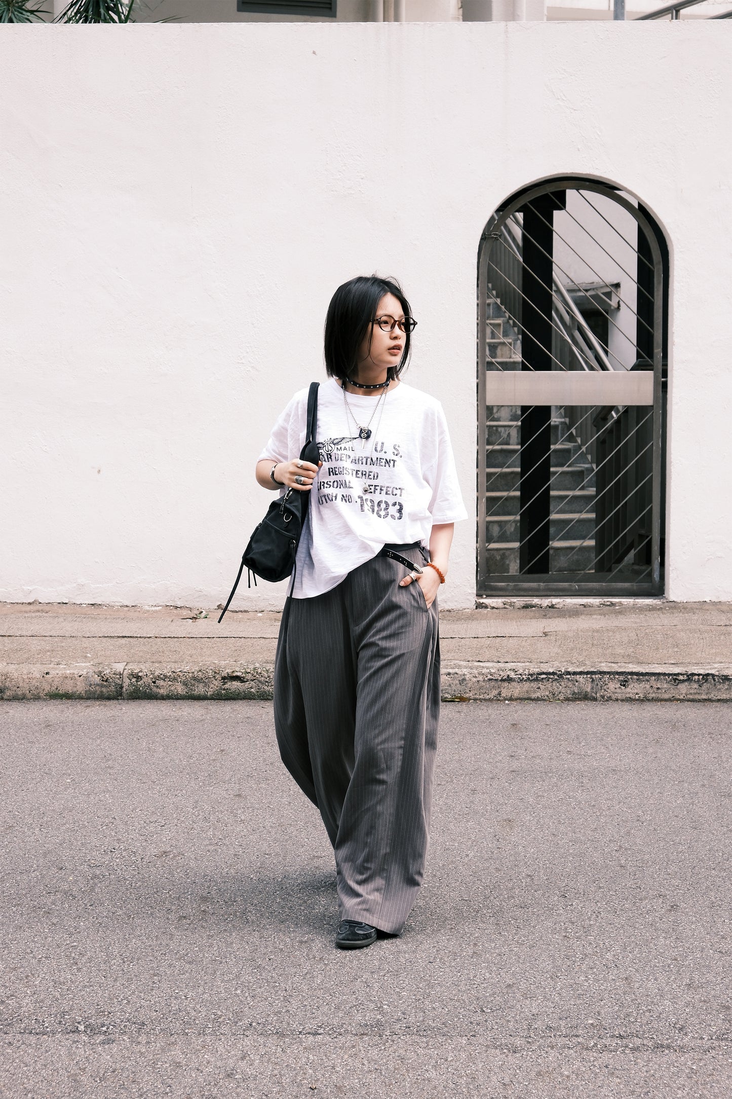Army Crop Tee (white)