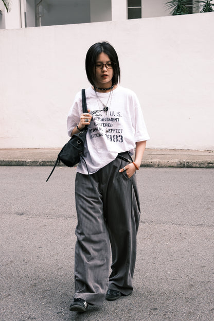 Army Crop Tee (white)