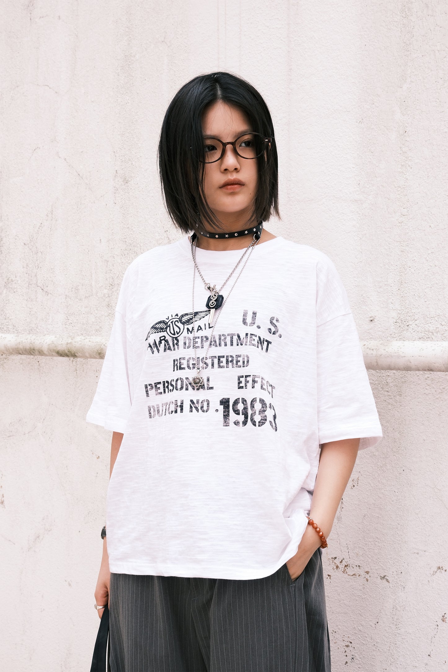 Army Crop Tee (white)