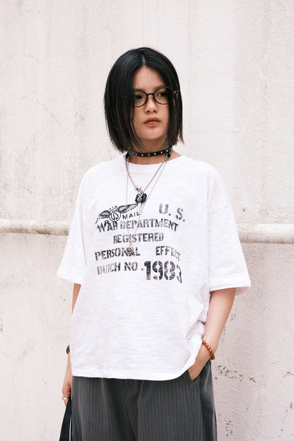Army Crop Tee (white)