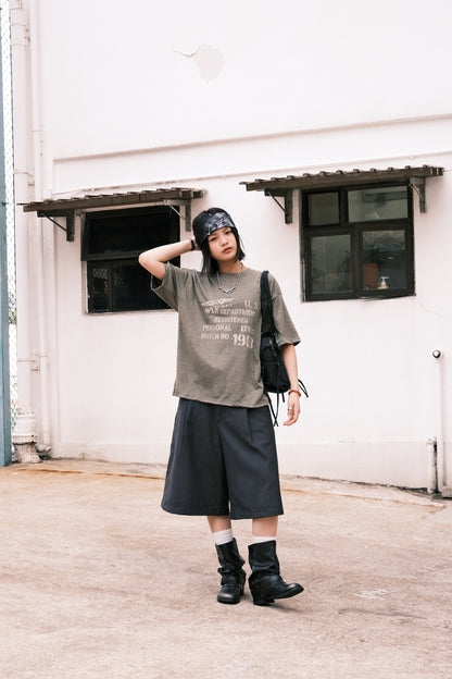 Army Crop Tee (white)