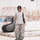 Weave Crop Tee (grey)