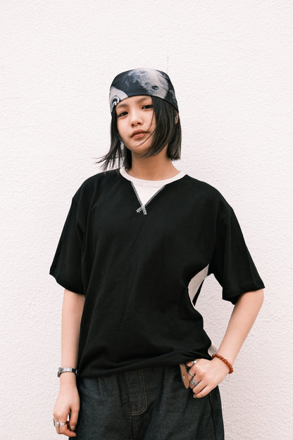 Weave Crop Tee (grey)