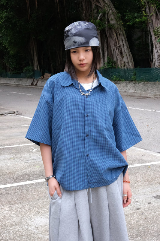 Kaji Checker Shirt (navy)