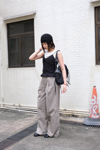 Ruffle Hem Sleeveless (4colors)