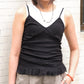 Ruffle Hem Sleeveless (4colors)
