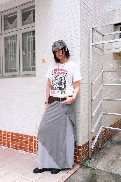 [SS]Button Layered Maxi Skirt (2colors)