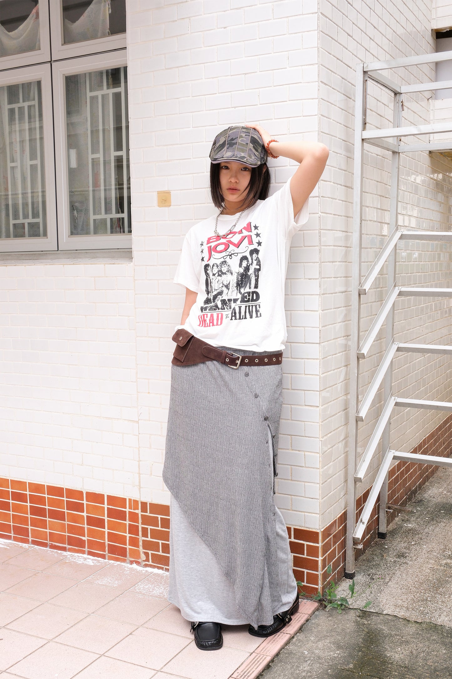 Bon Jovi Tee (khaki)