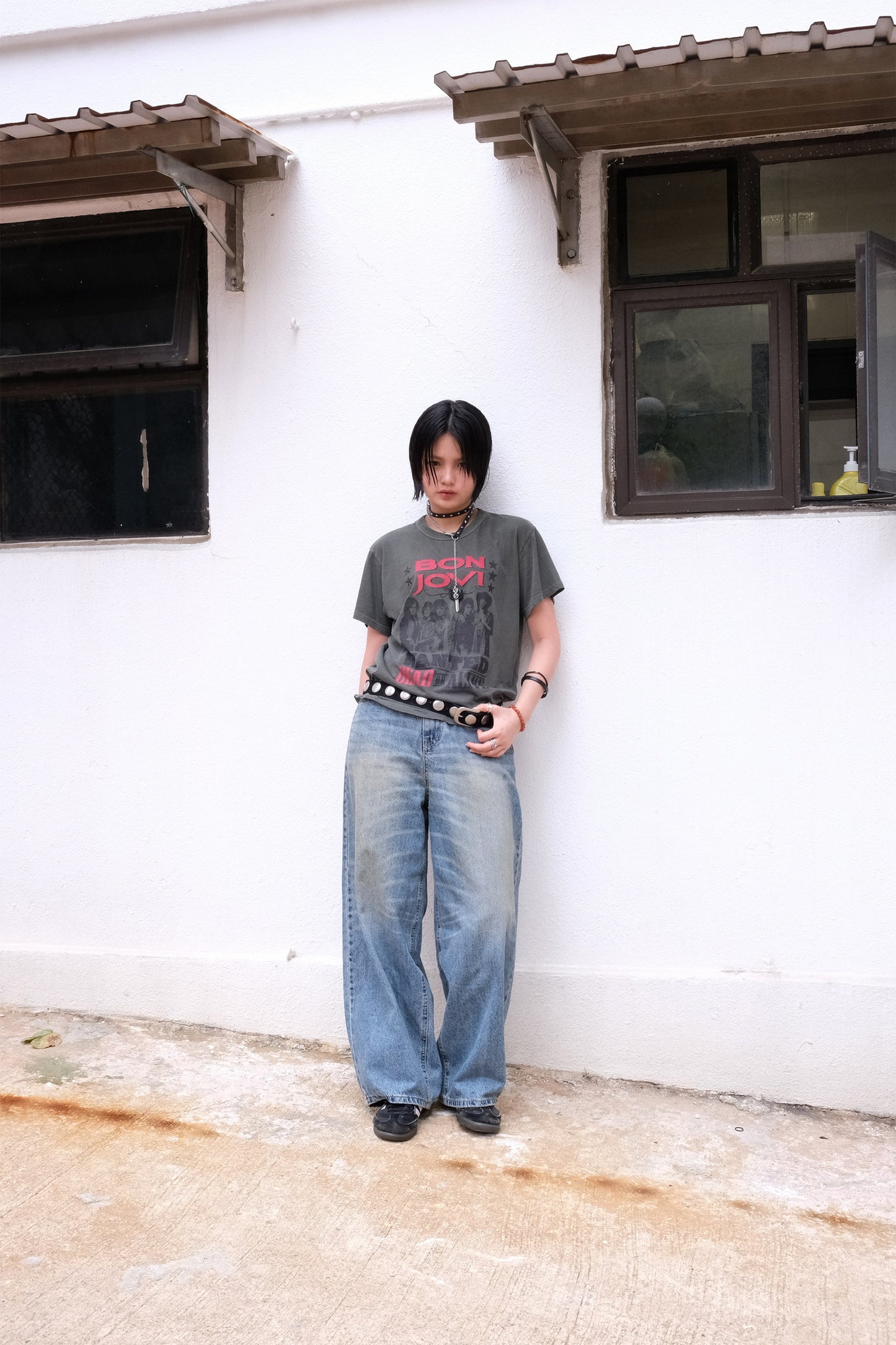 Vintage Curved Wide Jeans
