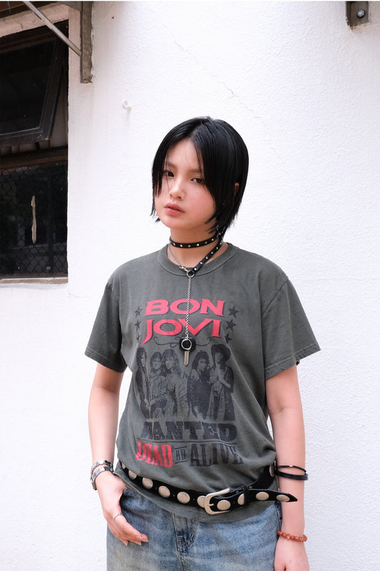 Bon Jovi Tee (khaki)