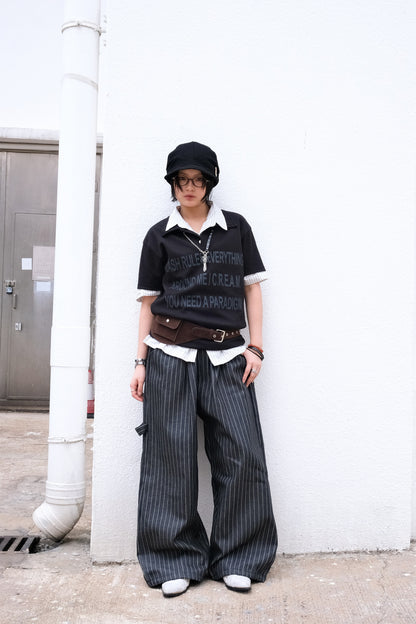 Star Striped Balloon Pants (2colors)