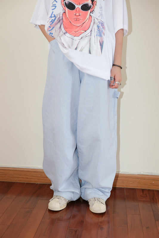 Peace Stripe Wide Pants