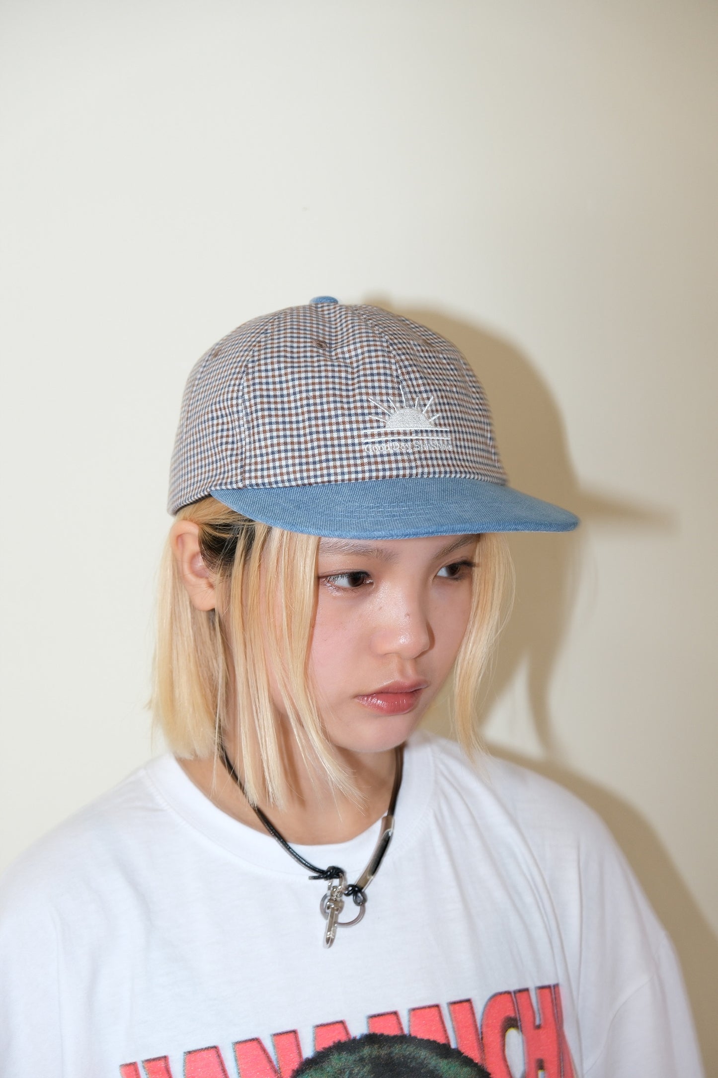 Sunshine Checker Camp Cap