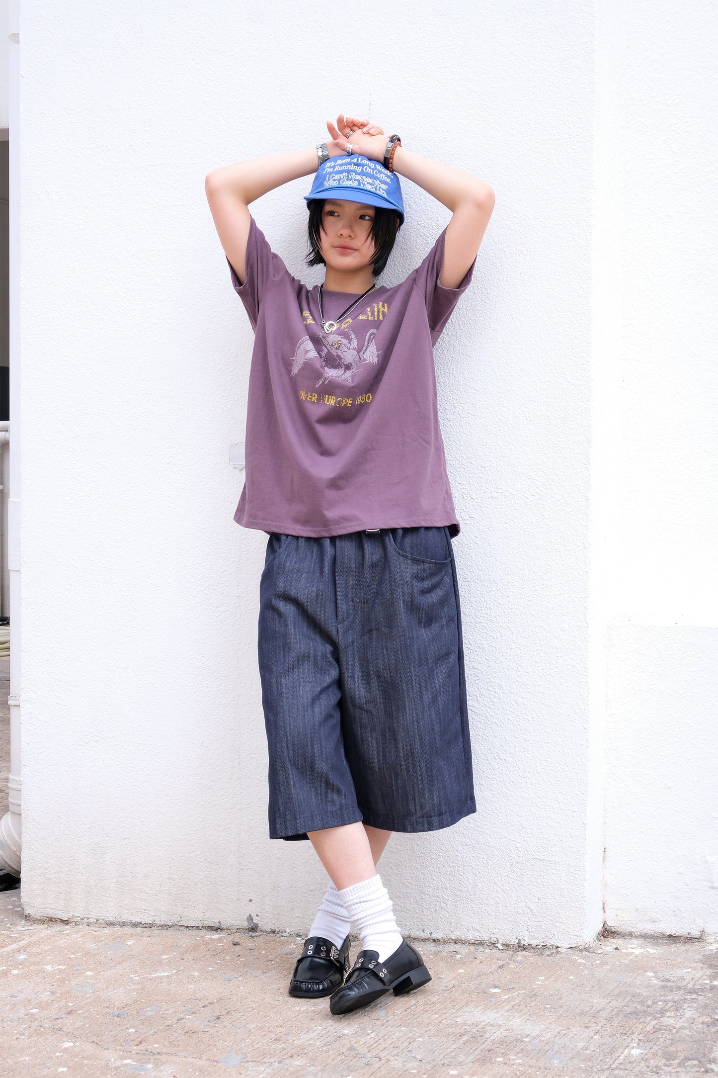 Bamboo Denim Jorts (black)