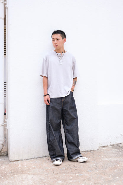 Pigment Dyed Henley (beige)