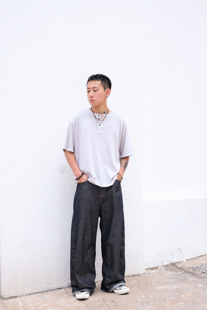 Pigment Dyed Henley (beige)