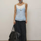 Double Frill Wide Pants (black)
