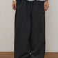 Double Frill Wide Pants (black)