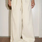 Double Frill Wide Pants (black)