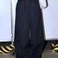 Double Frill Wide Pants (black)