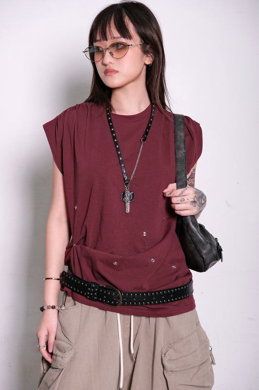 Shirring Snap Top (4colors)