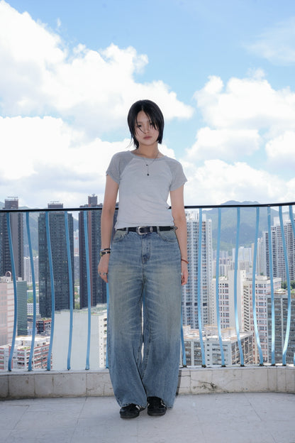 Silket Soft Raglan Top (brown)
