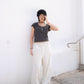Double Frill Wide Pants (ivory)