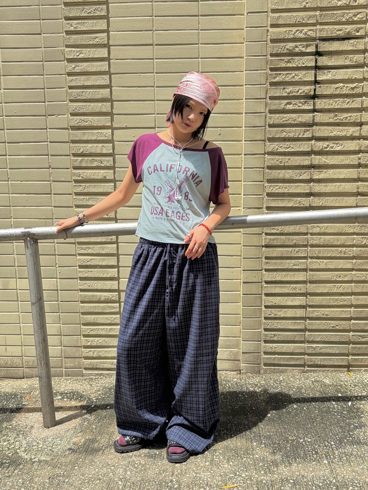 Comfy Checker Pants (brown)