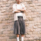 Lauren Stripe Shorts (grey)