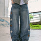 Star Embroidery Jeans