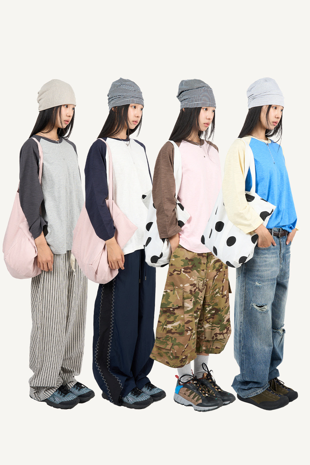 Raglan Quarter LS (4colors)