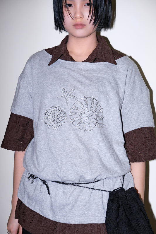 Seashell Beads Off Shoulder