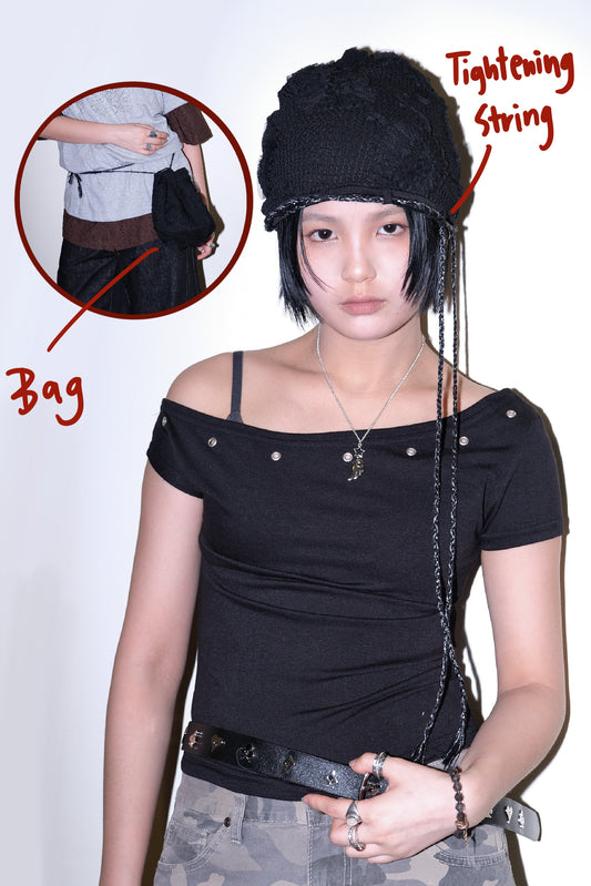 2-Way Lace Beanie