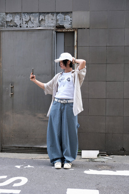 Summer Stripe Wide Pants