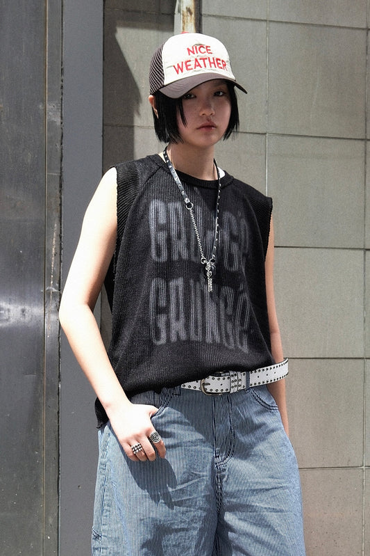 Grunge Mesh Tank