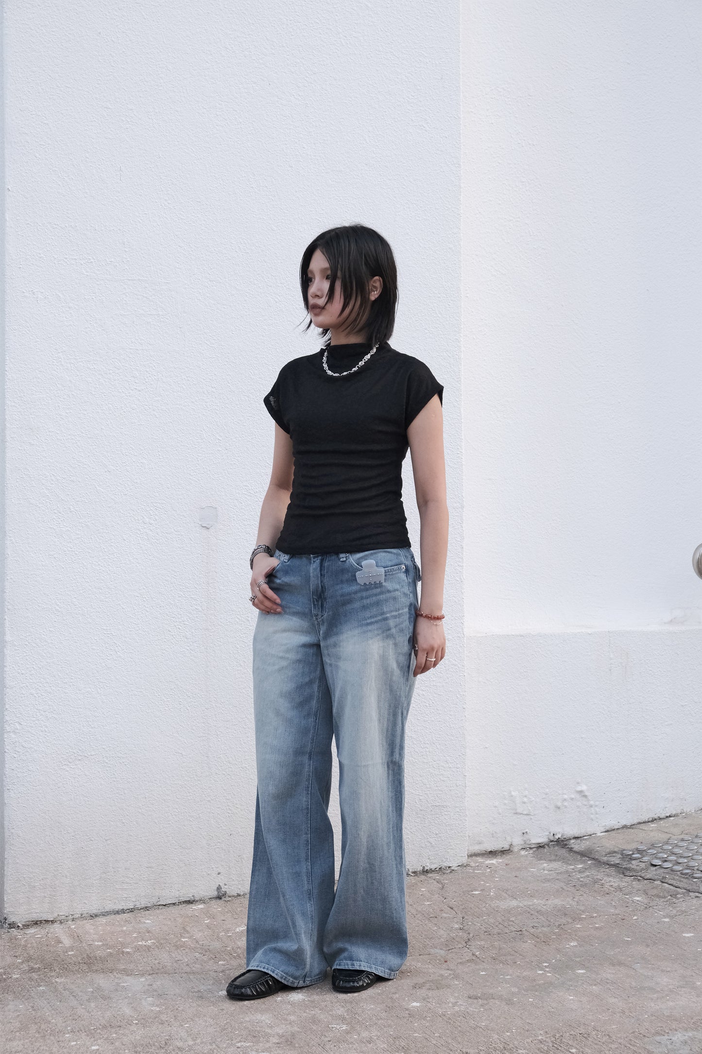 Mesh Slim Top (white)