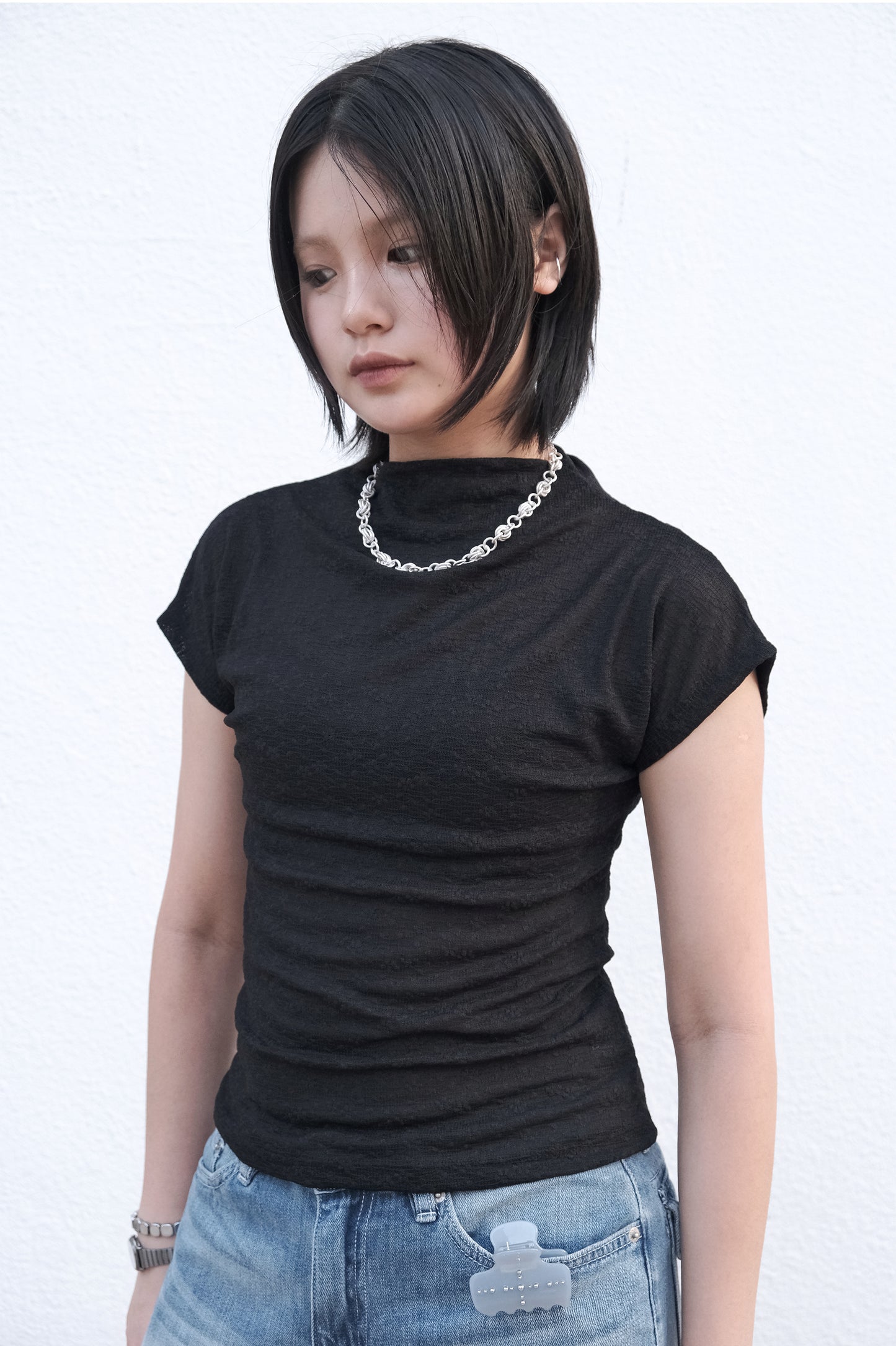 Mesh Slim Top (white)