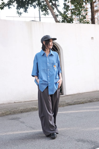 Sun Embroidery Shirt (3colors)