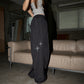 Back Stud Nylon Pants