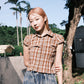 (W) Nue Checked Blouse (3color)